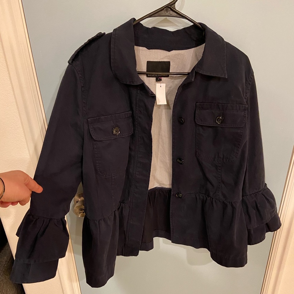 Ruffle Sleeved Coat